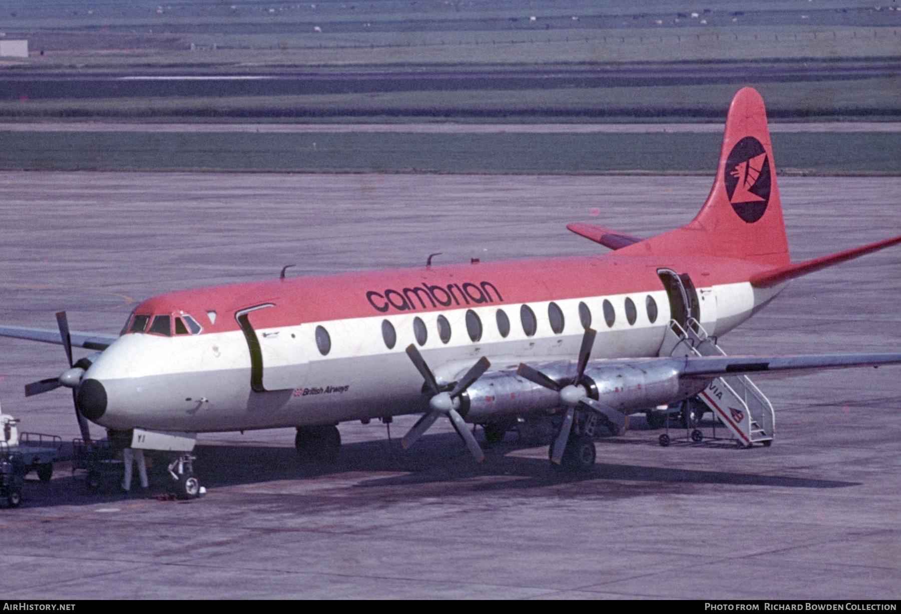 Aircraft Photo of G-AOYI | Vickers 806 Viscount | Cambrian Airways | AirHistory.net #834857