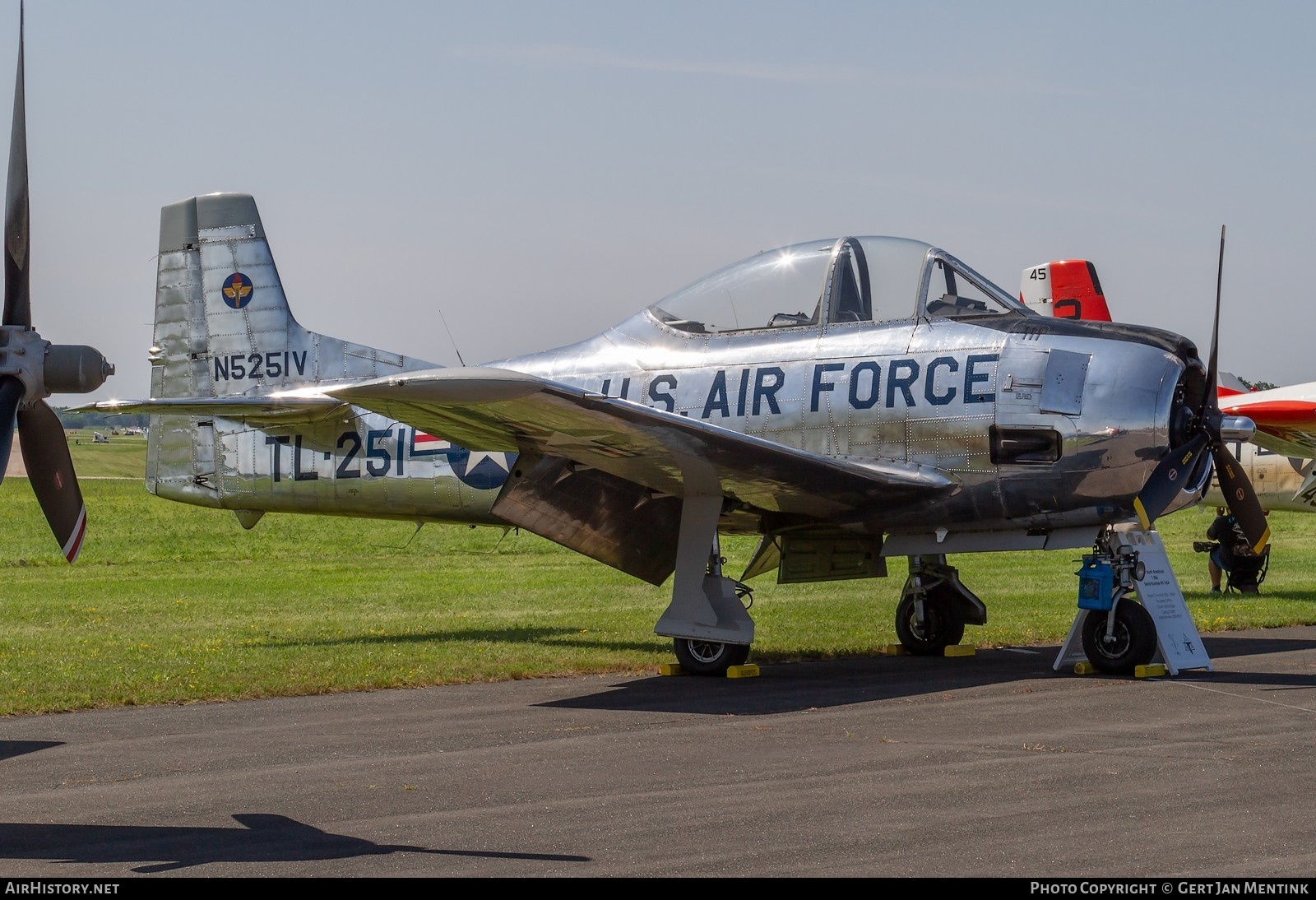 Aircraft Photo of N5251V | North American T-28A Trojan | USA - Air Force | AirHistory.net #834860