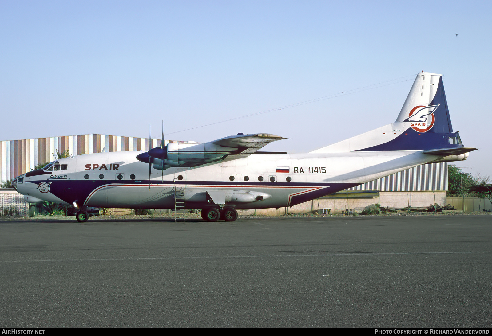 Aircraft Photo of RA-11415 | Antonov An-12A | SPAIR Air Transport Corporation | AirHistory.net #834886