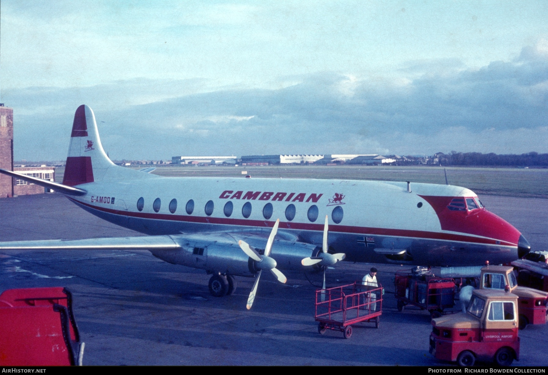 Aircraft Photo of G-AMOO | Vickers 701 Viscount | Cambrian Airways | AirHistory.net #834888