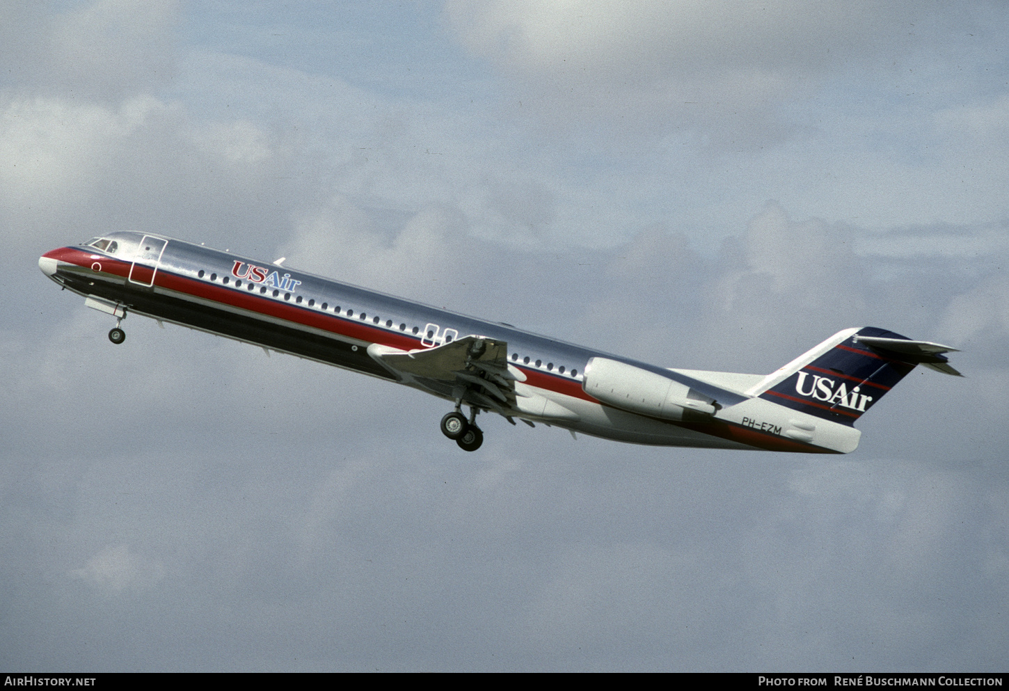 Aircraft Photo of PH-EZM | Fokker 100 (F28-0100) | USAir | AirHistory.net #834919