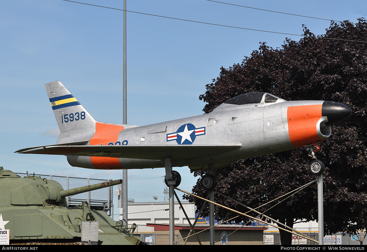 Aircraft Photo of 51-5938 / 15938 | North American F-86L Sabre | USA - Air Force | AirHistory.net #834945