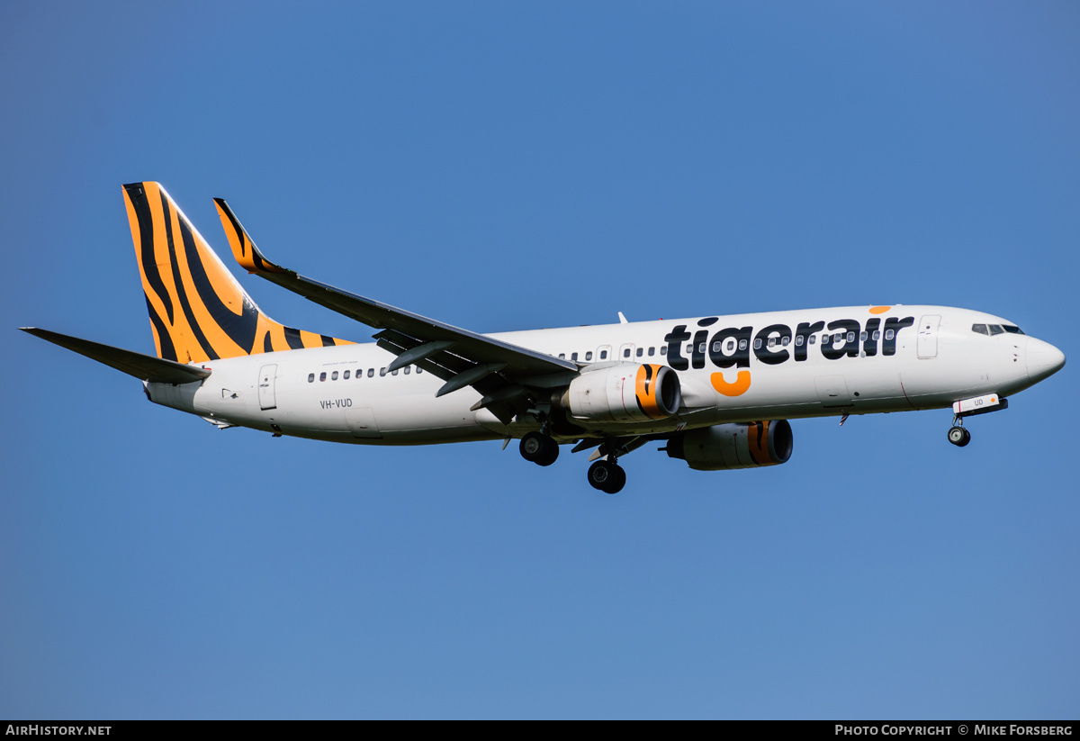 Aircraft Photo of VH-VUD | Boeing 737-8FE | Tigerair | AirHistory.net #834947