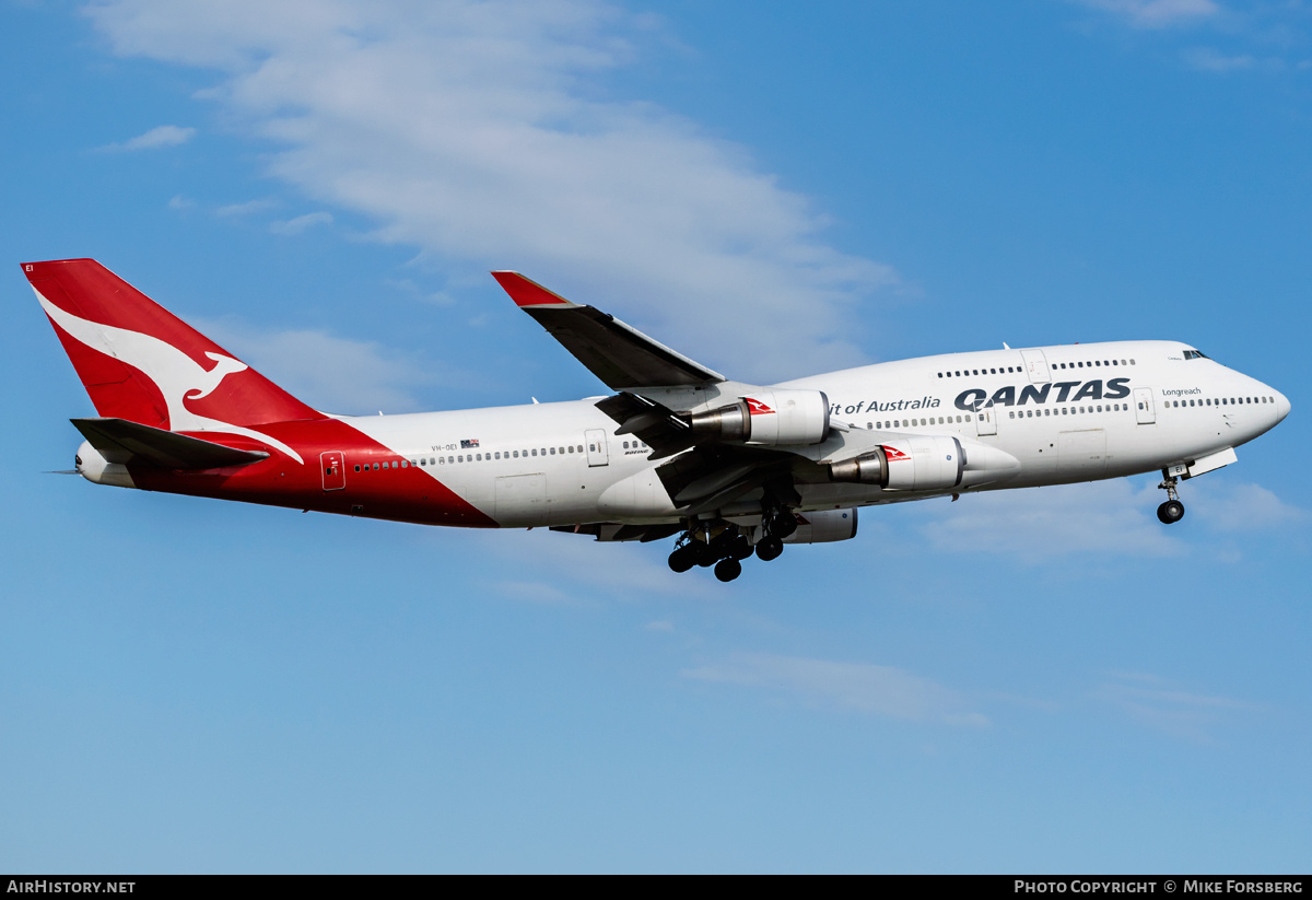 Aircraft Photo of VH-OEI | Boeing 747-438/ER | Qantas | AirHistory.net #834953