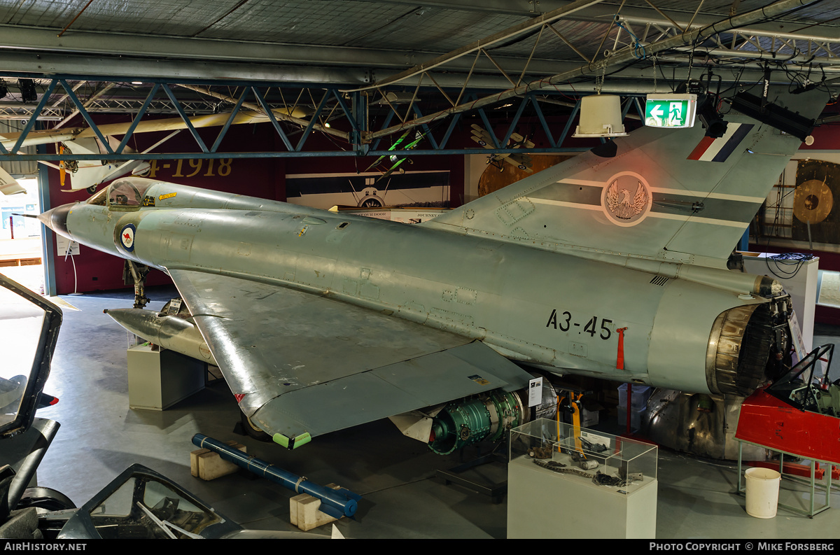 Aircraft Photo of A3-45 | Dassault Mirage IIIO(F/A) | Australia - Air Force | AirHistory.net #834957