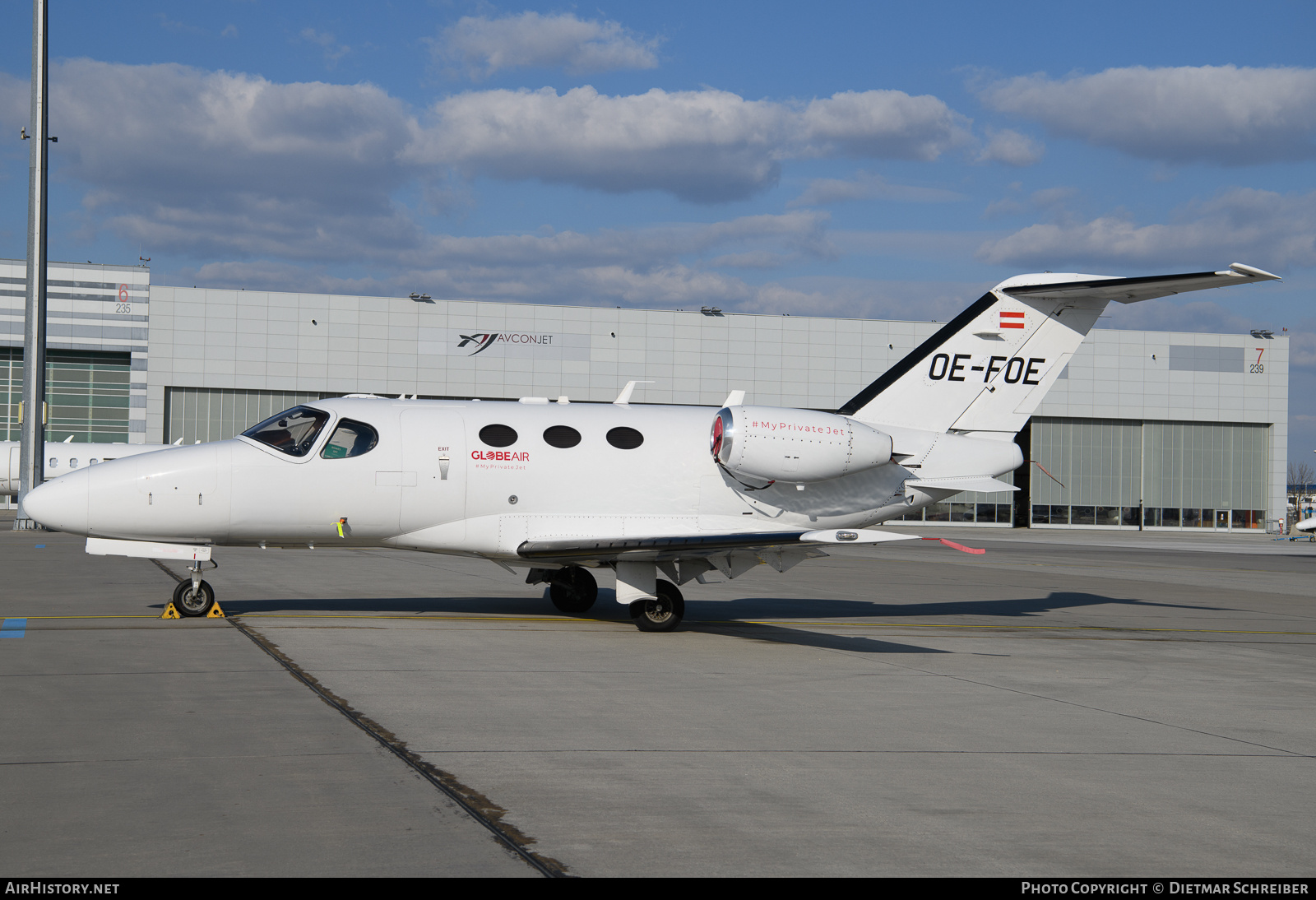 Aircraft Photo of OE-FOE | Cessna 510 Citation Mustang | GlobeAir | AirHistory.net #834968