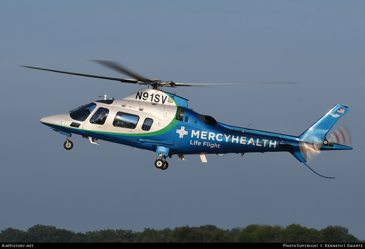 Aircraft Photo of N91SV | Agusta A-109E | Mercy Health Life Flight Network | AirHistory.net #835028
