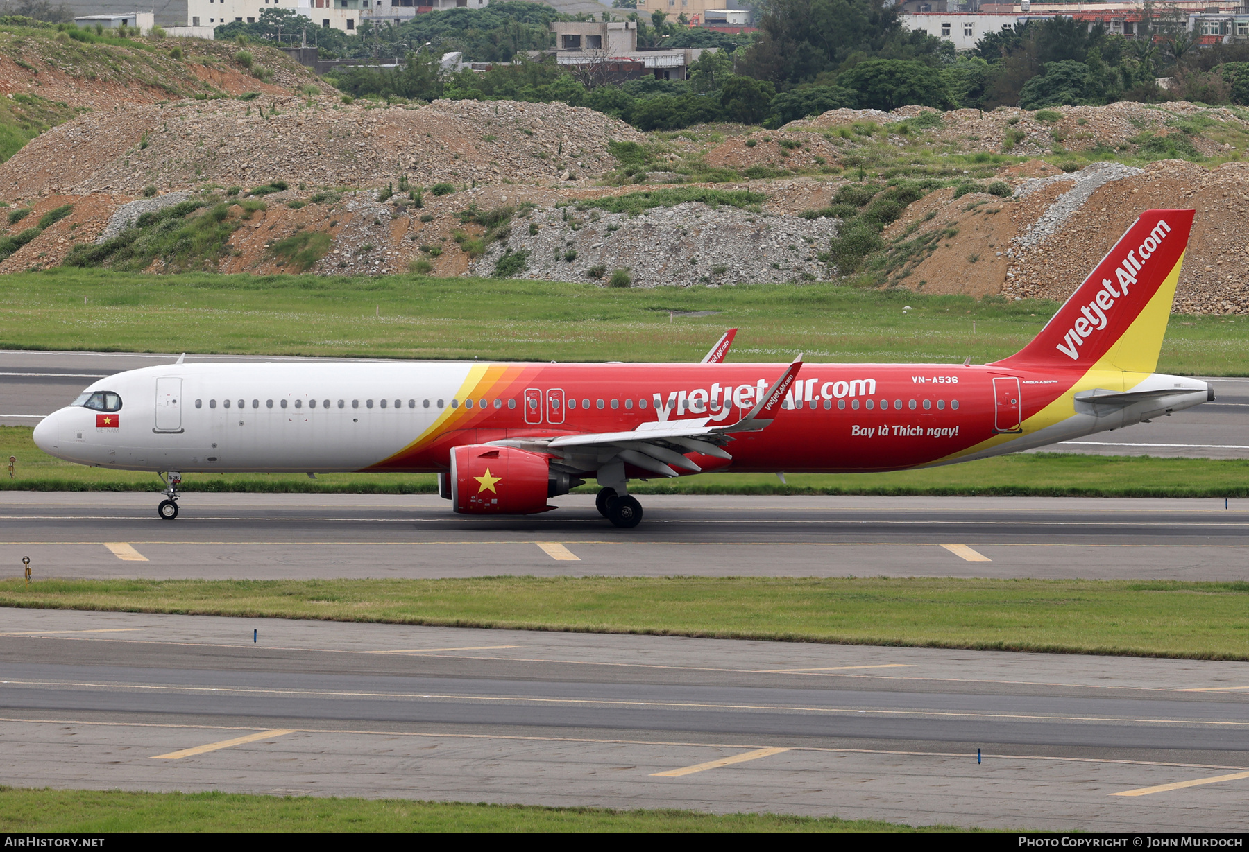 Aircraft Photo of VN-A536 | Airbus A321-271NX | VietJet Air | AirHistory.net #835087