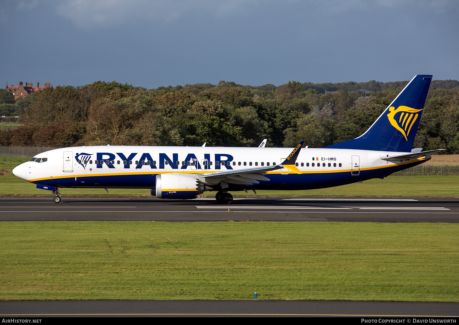 Aircraft Photo of EI-HMS | Boeing 737-8200 Max 200 | Ryanair | AirHistory.net #835114