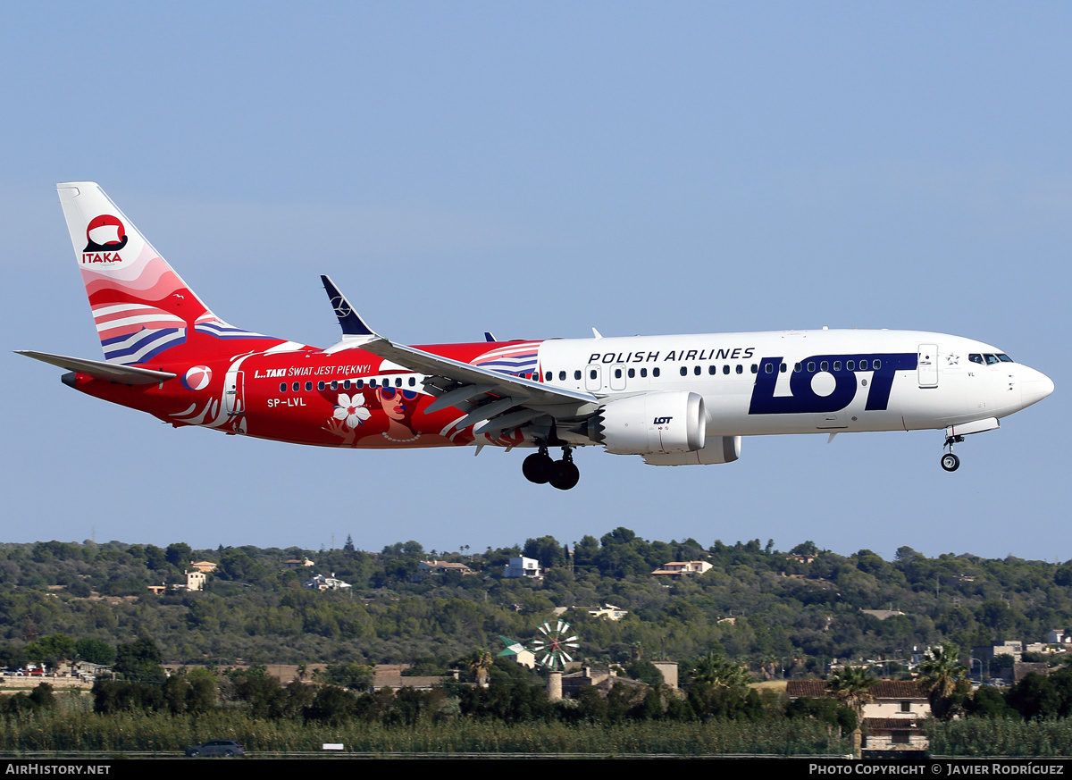 Aircraft Photo of SP-LVL | Boeing 737-8 Max 8 | LOT Polish Airlines - Polskie Linie Lotnicze | AirHistory.net #835131