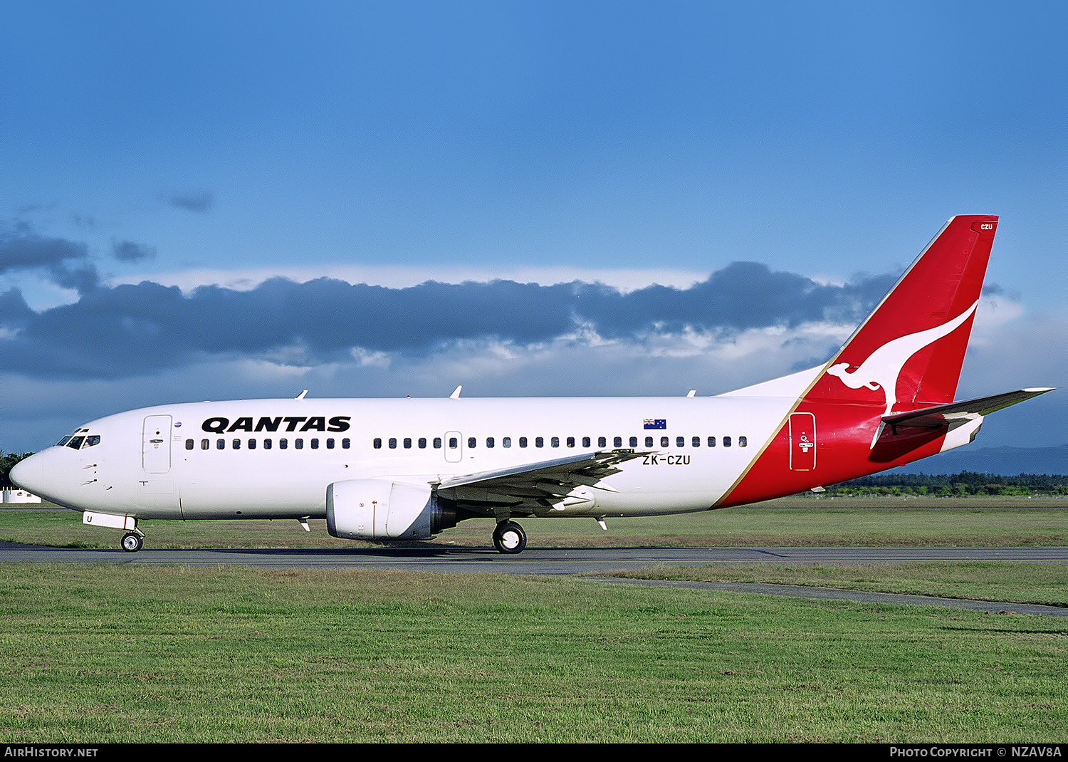 Aircraft Photo of ZK-CZU | Boeing 737-33A | Qantas | AirHistory.net #835164