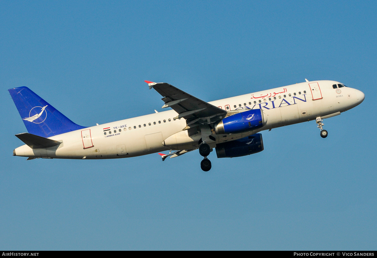 Aircraft Photo of YK-AKE | Airbus A320-232 | Syrian Air | AirHistory.net #835170