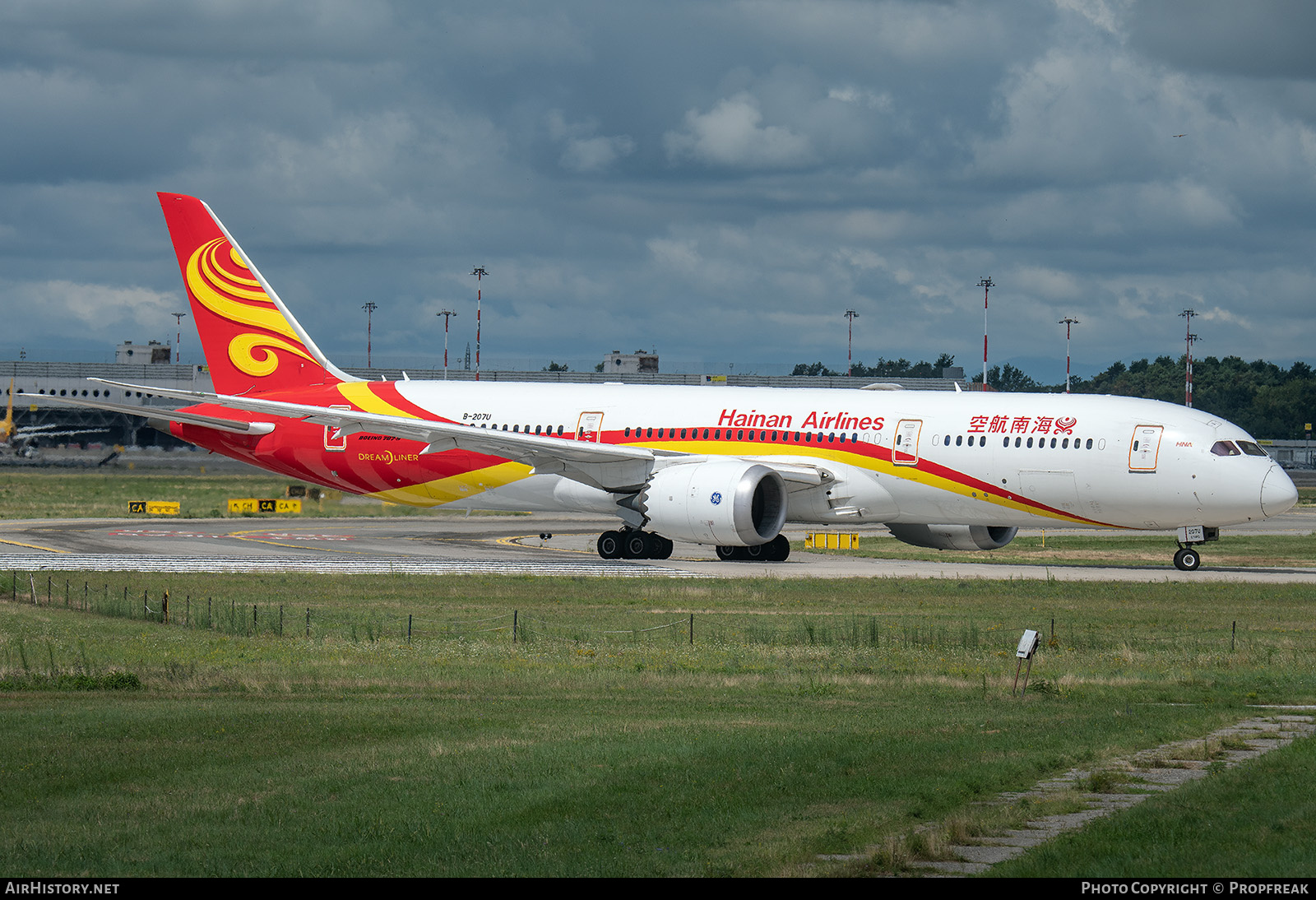 Aircraft Photo of B-207U | Boeing 787-9 Dreamliner | Hainan Airlines | AirHistory.net #835304