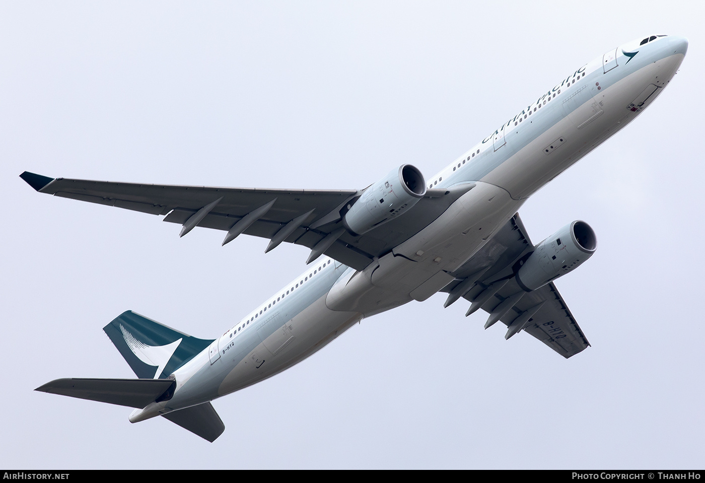 Aircraft Photo of B-HYQ | Airbus A330-343E | Cathay Pacific Airways | AirHistory.net #835389