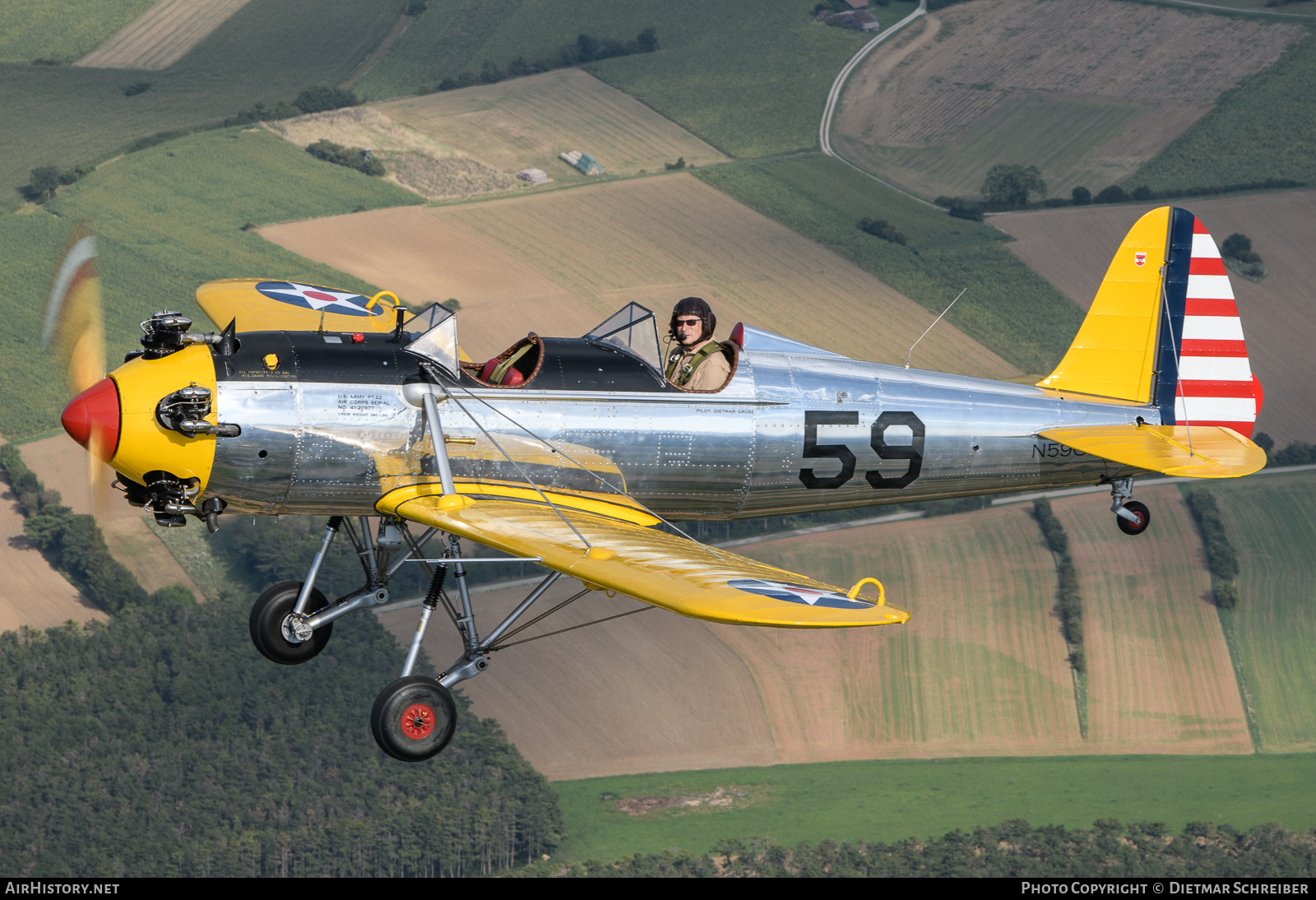 Aircraft Photo of N59GD | Ryan PT-22 Recruit (ST3KR) | USA - Air Force | AirHistory.net #835413