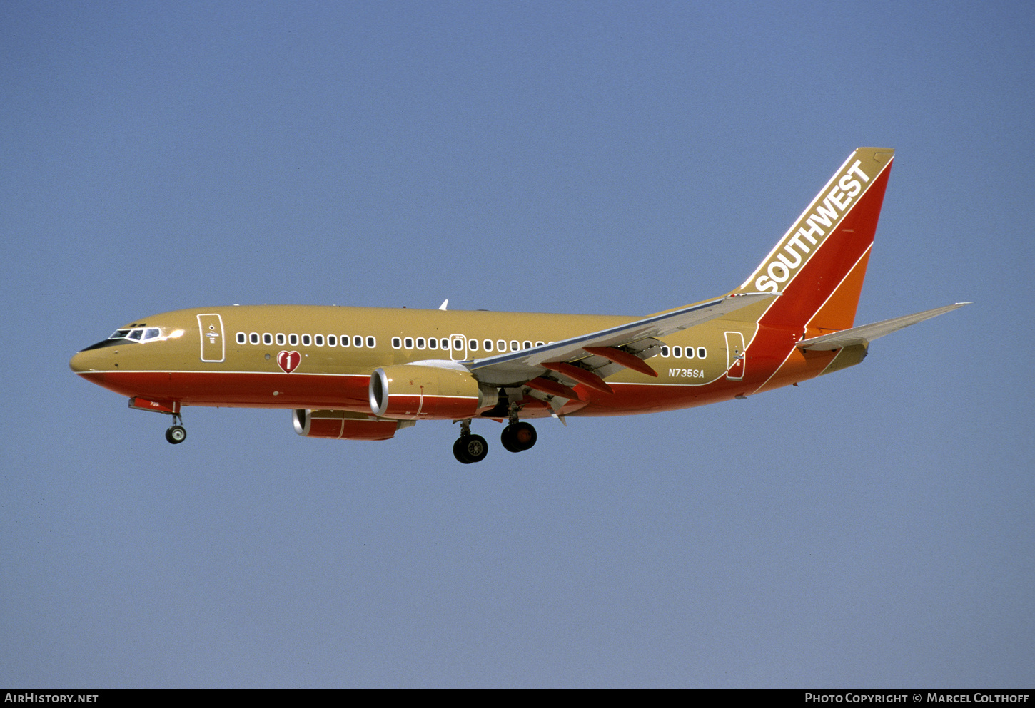 Aircraft Photo of N735SA | Boeing 737-7H4 | Southwest Airlines | AirHistory.net #835415