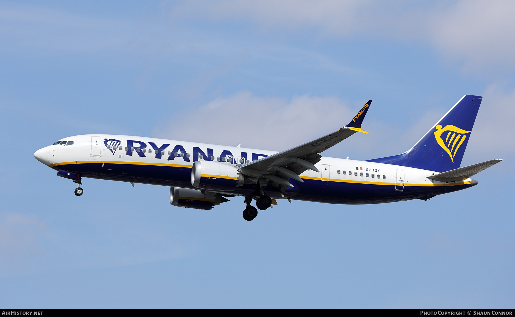Aircraft Photo of EI-IGY | Boeing 737-8200 Max 200 | Ryanair | AirHistory.net #835434