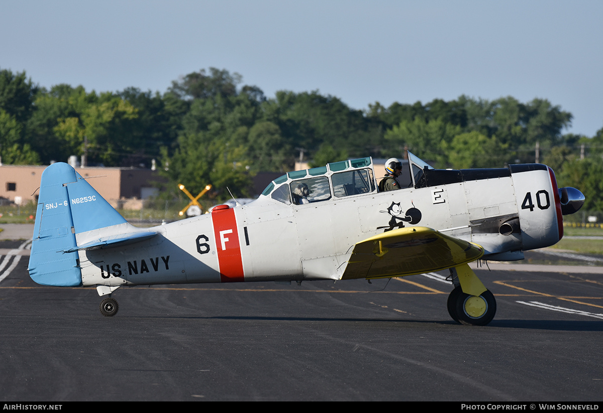 Aircraft Photo of N6253C | North American SNJ-6 Texan | Commemorative Air Force | USA - Navy | AirHistory.net #835503