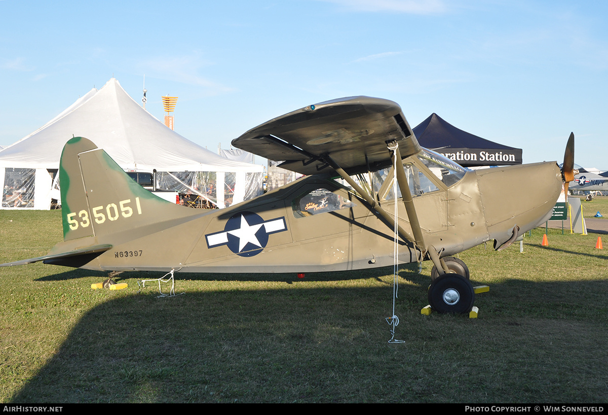 Aircraft Photo of N63397 / 535051 | Stinson L-5G Sentinel | USA - Air Force | AirHistory.net #835509