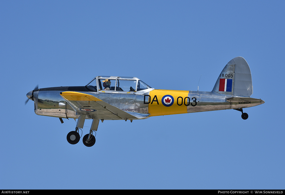 Aircraft Photo of N146DK / NX146DX / 18003 | De Havilland DHC-1 Chipmunk T20 | Canada - Air Force | AirHistory.net #835512