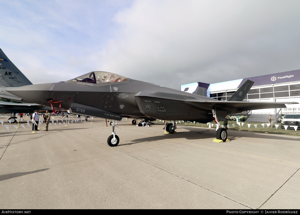 Aircraft Photo of 22-5725 | Lockheed Martin F-35A Lightning II | USA - Air Force | AirHistory.net #835602