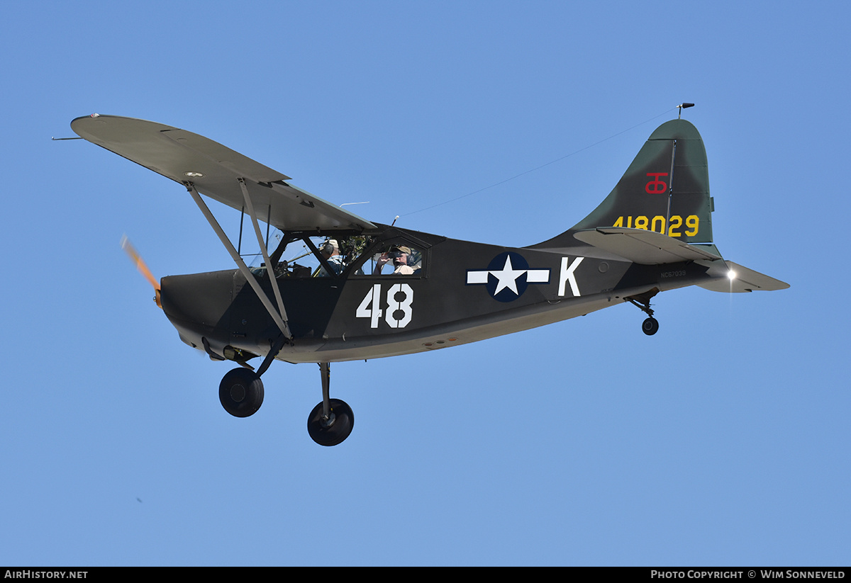 Aircraft Photo of N67039 / 418029 | Stinson L-5E Sentinel | USA - Air Force | AirHistory.net #835664