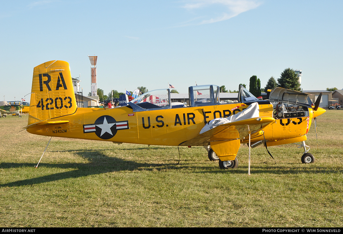 Aircraft Photo of N343ZM | Beech T-34A Mentor | USA - Air Force | AirHistory.net #835667