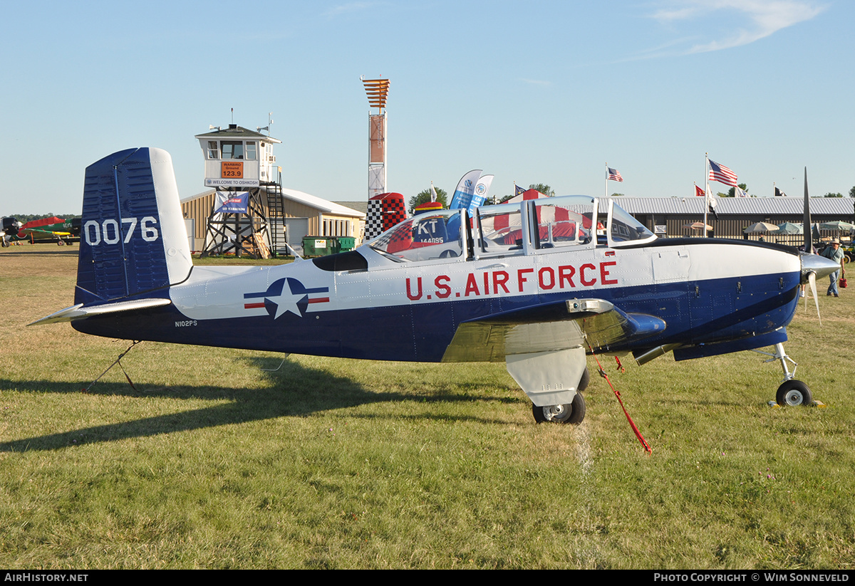 Aircraft Photo of N102PS / 0076 | Beech T-34A Mentor | USA - Air Force | AirHistory.net #835674