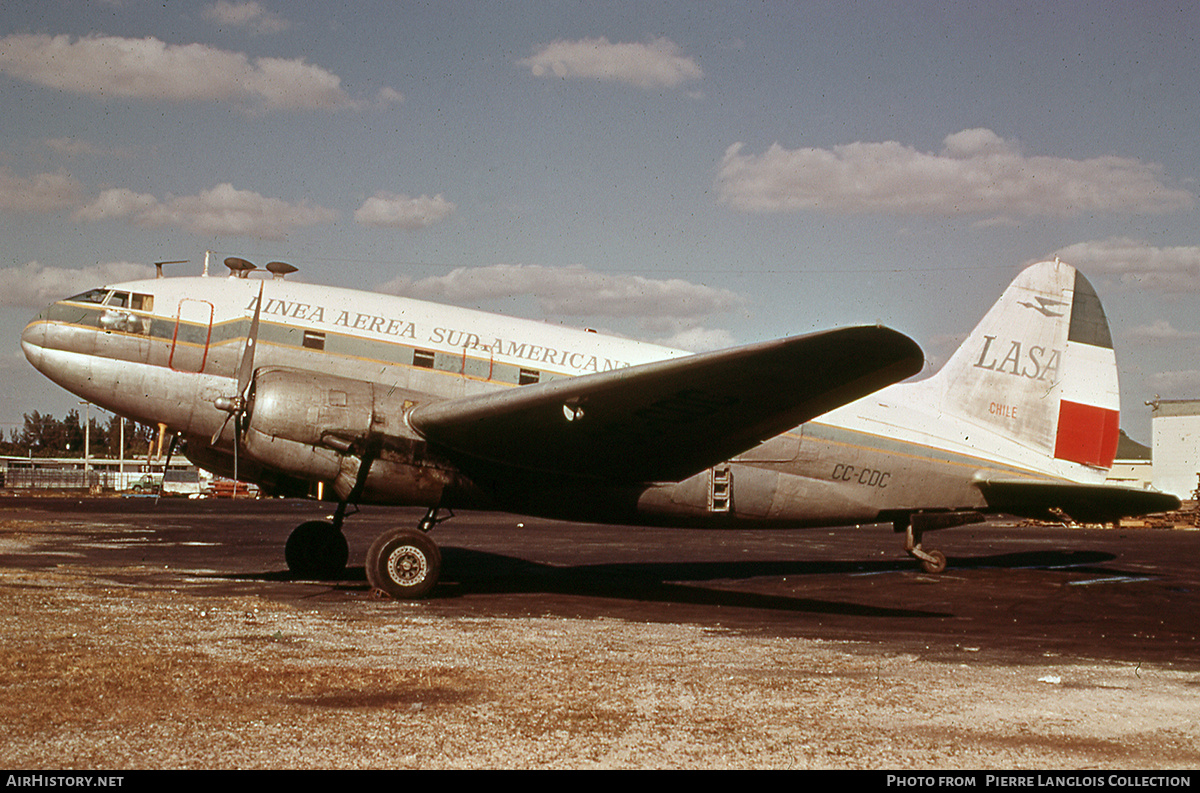 Aircraft Photo of CC-CDC | Curtiss C-46D Commando | Línea Aérea Sud Americana - LASA | AirHistory.net #835800