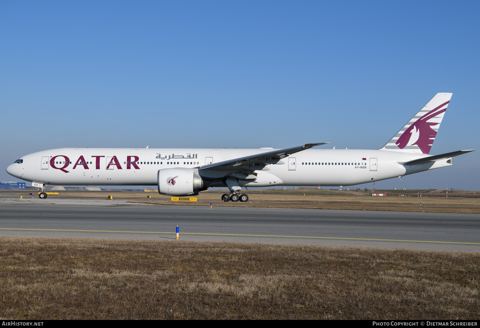 Aircraft Photo of A7-BOD | Boeing 777-367/ER | Qatar Airways | AirHistory.net #835807