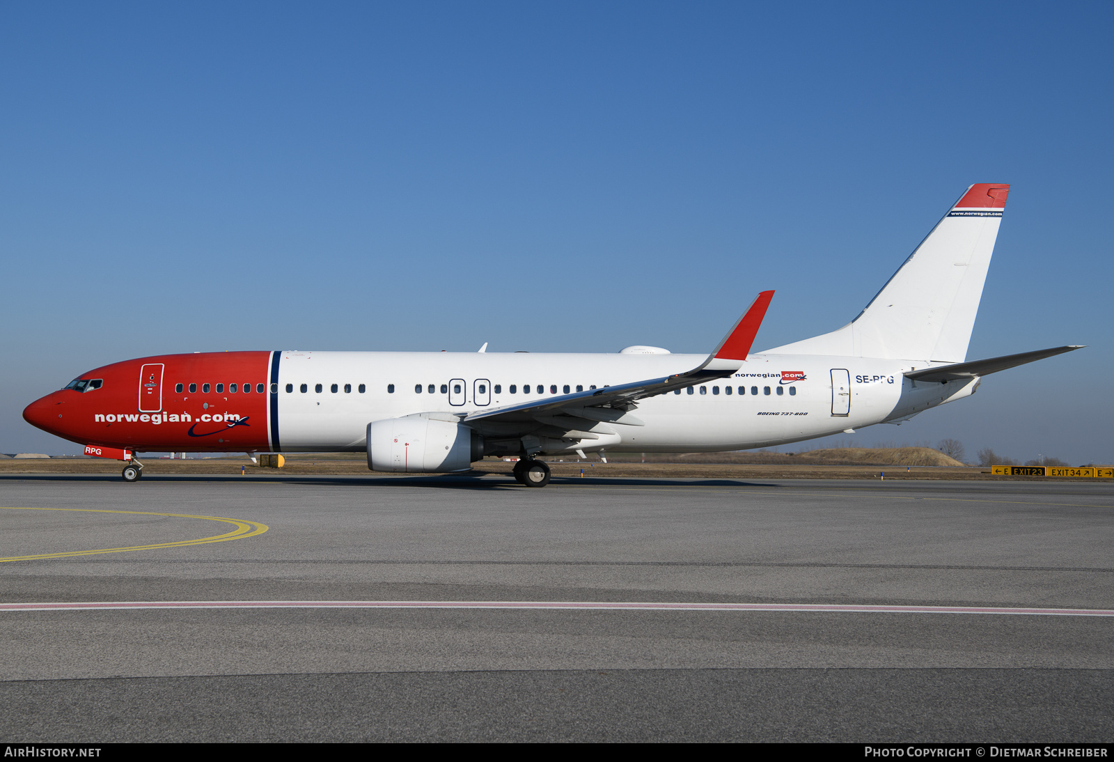 Aircraft Photo of SE-RPG | Boeing 737-8JP | Norwegian | AirHistory.net #835809