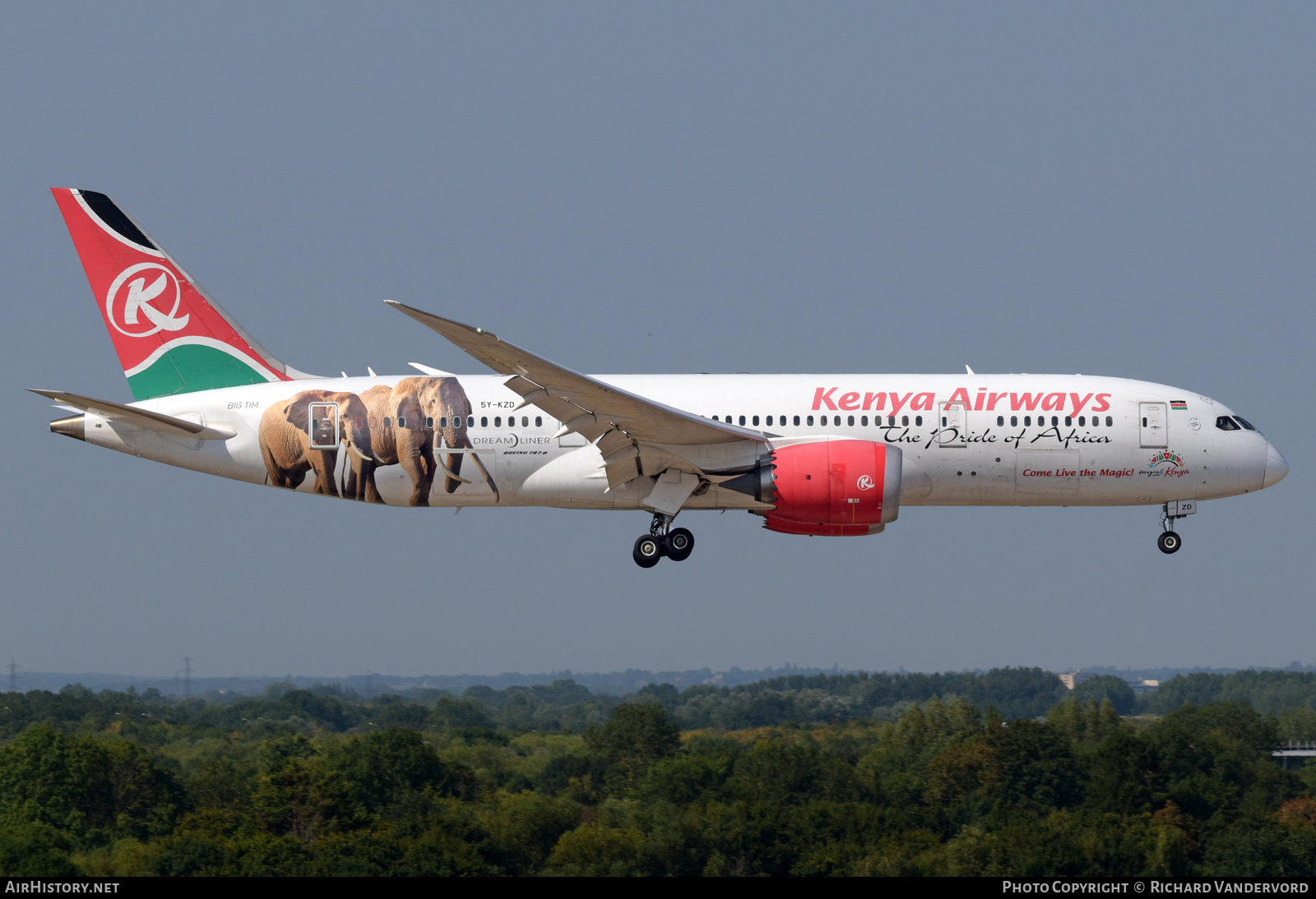 Aircraft Photo of 5Y-KZD | Boeing 787-8 Dreamliner | Kenya Airways | AirHistory.net #835843