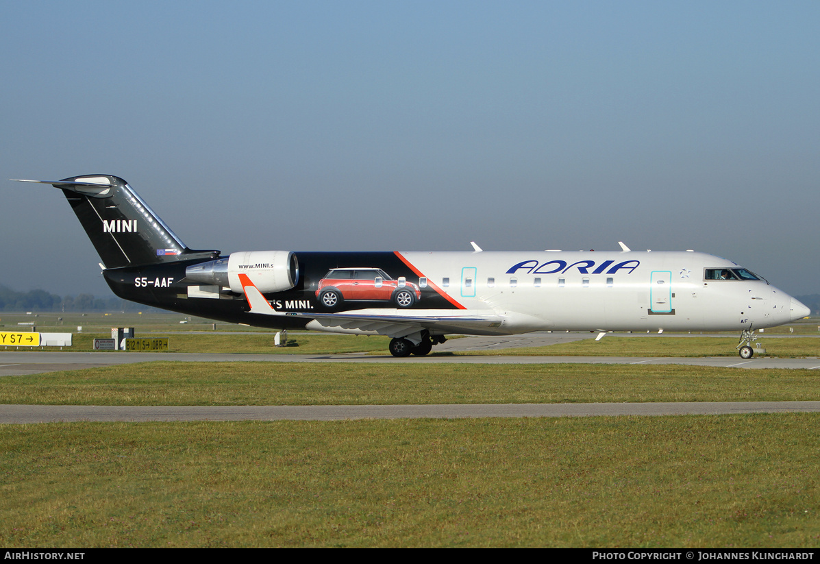 Aircraft Photo of S5-AAF | Bombardier CRJ-200LR (CL-600-2B19) | Adria Airways | AirHistory.net #835964