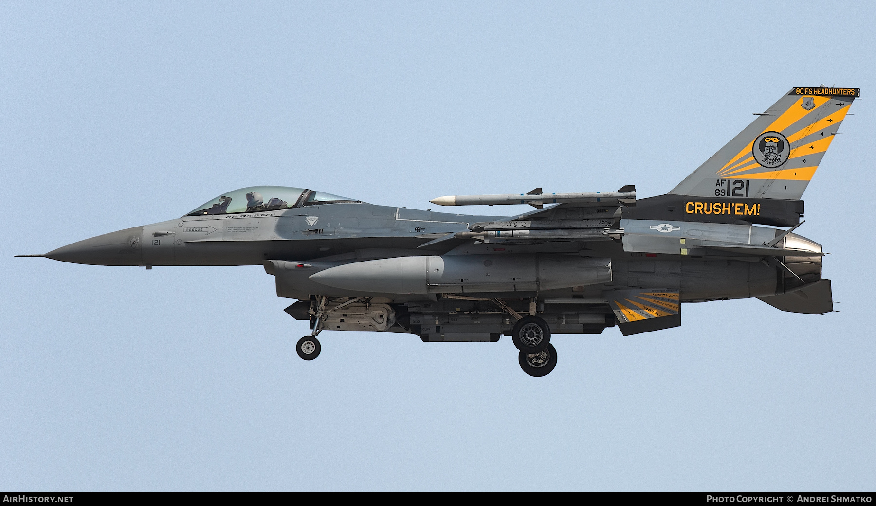 Aircraft Photo of 89-2121 / AF89-121 | General Dynamics F-16C Fighting Falcon | USA - Air Force | AirHistory.net #836009