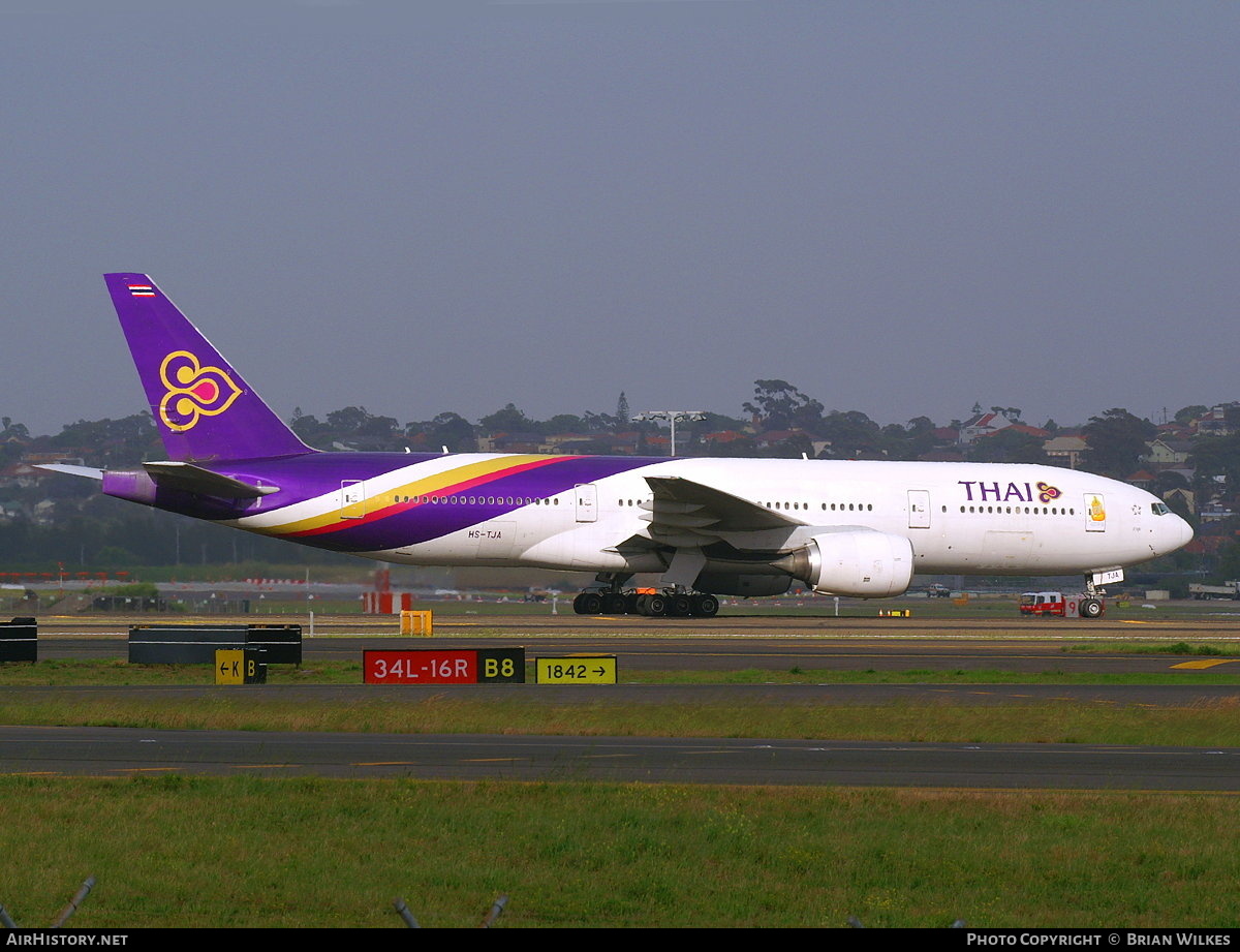 Aircraft Photo of HS-TJA | Boeing 777-2D7 | Thai Airways International | AirHistory.net #836075