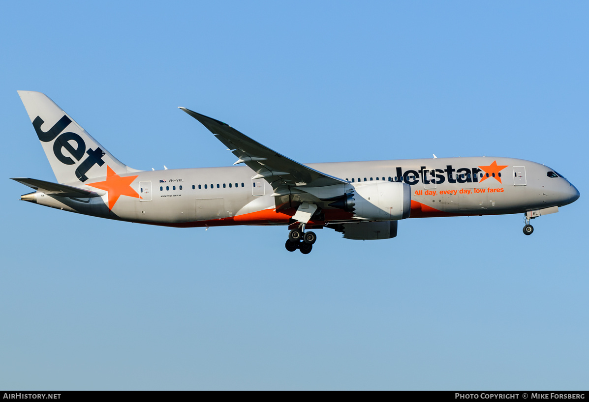 Aircraft Photo of VH-VKL | Boeing 787-8 Dreamliner | Jetstar Airways | AirHistory.net #836085