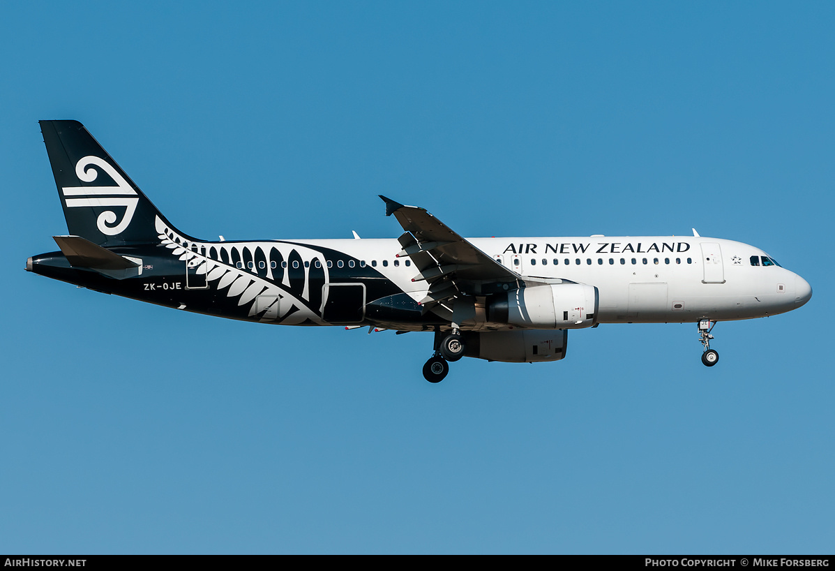 Aircraft Photo of ZK-OJE | Airbus A320-232 | Air New Zealand | AirHistory.net #836094