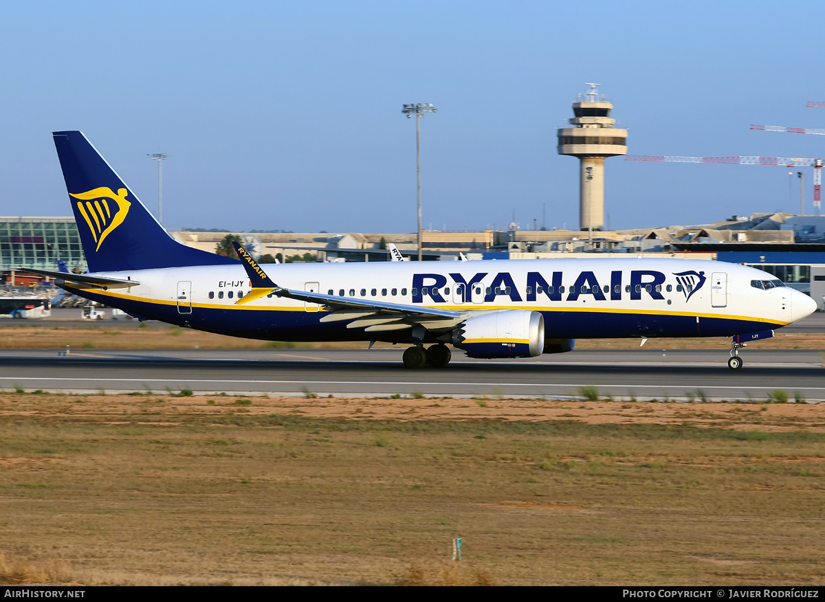 Aircraft Photo of EI-IJY | Boeing 737-8200 Max 200 | Ryanair | AirHistory.net #836166