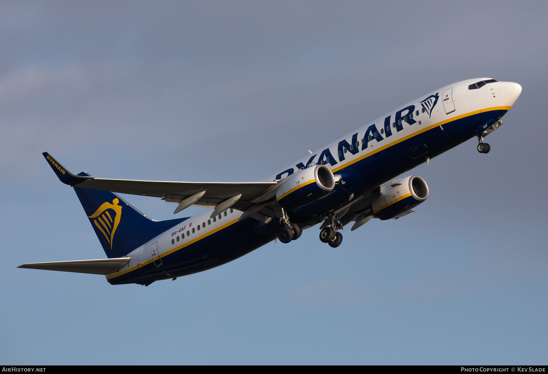 Aircraft Photo of 9H-QAF | Boeing 737-800 | Ryanair | AirHistory.net #836181