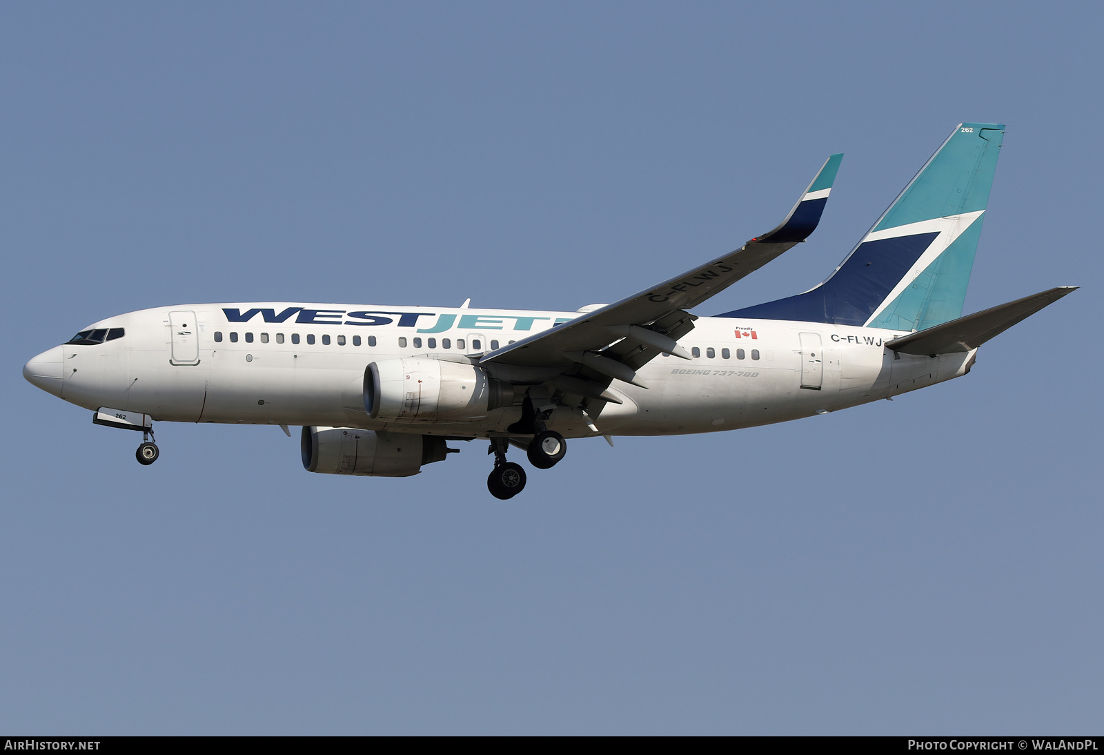 Aircraft Photo of C-FLWJ | Boeing 737-7CT | WestJet | AirHistory.net #836283