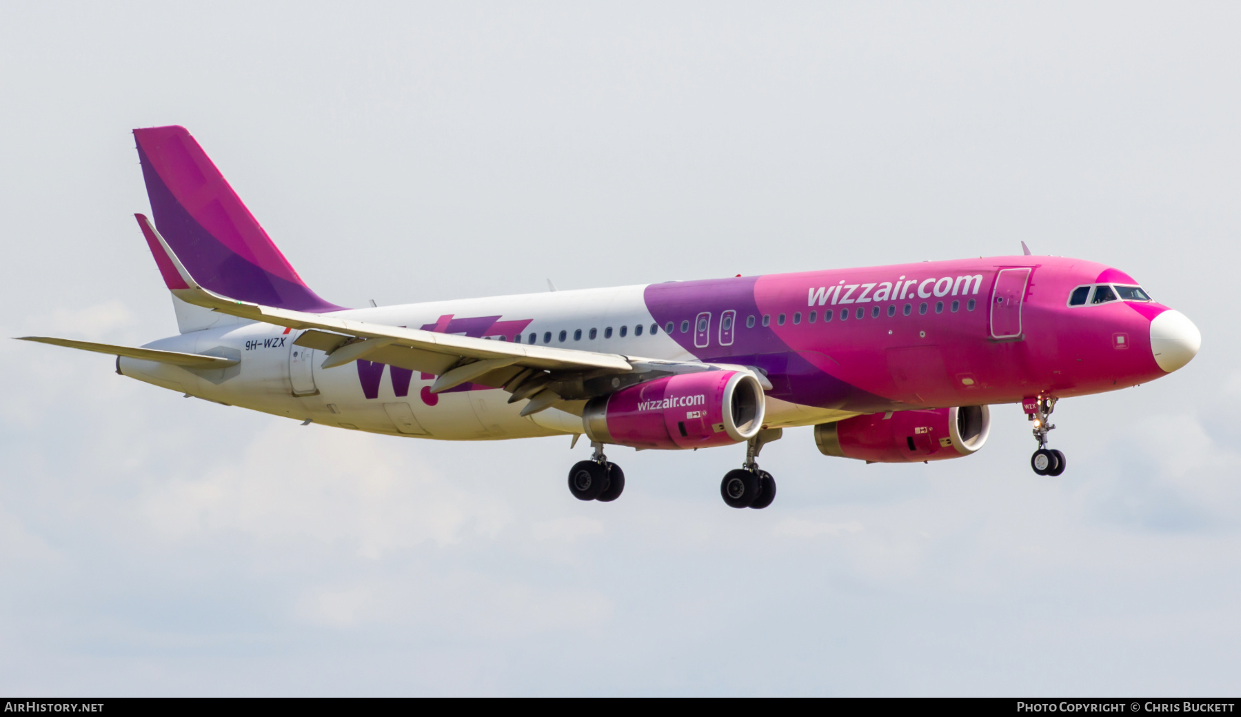 Aircraft Photo of 9H-WZX | Airbus A320-232 | Wizz Air | AirHistory.net #836307