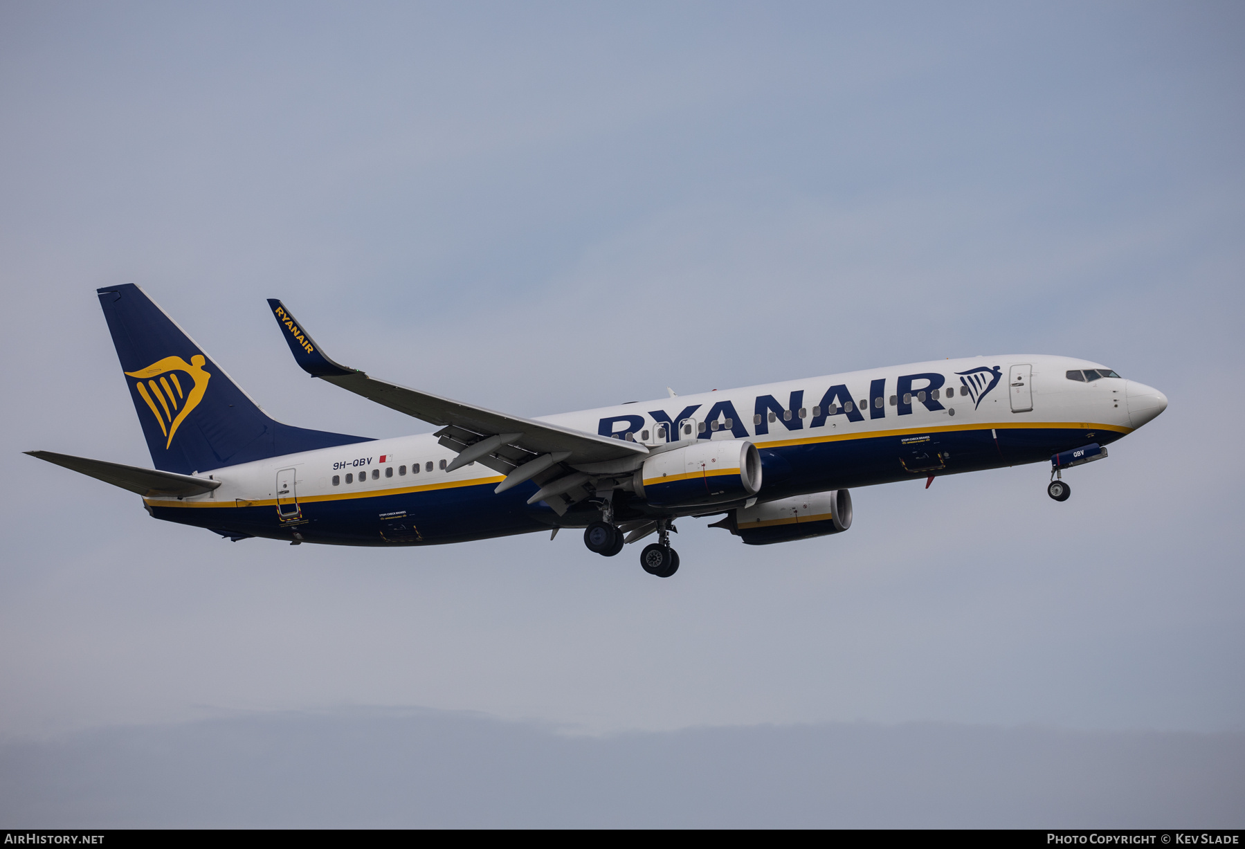 Aircraft Photo of 9H-QBV | Boeing 737-8AS | Ryanair | AirHistory.net #836313