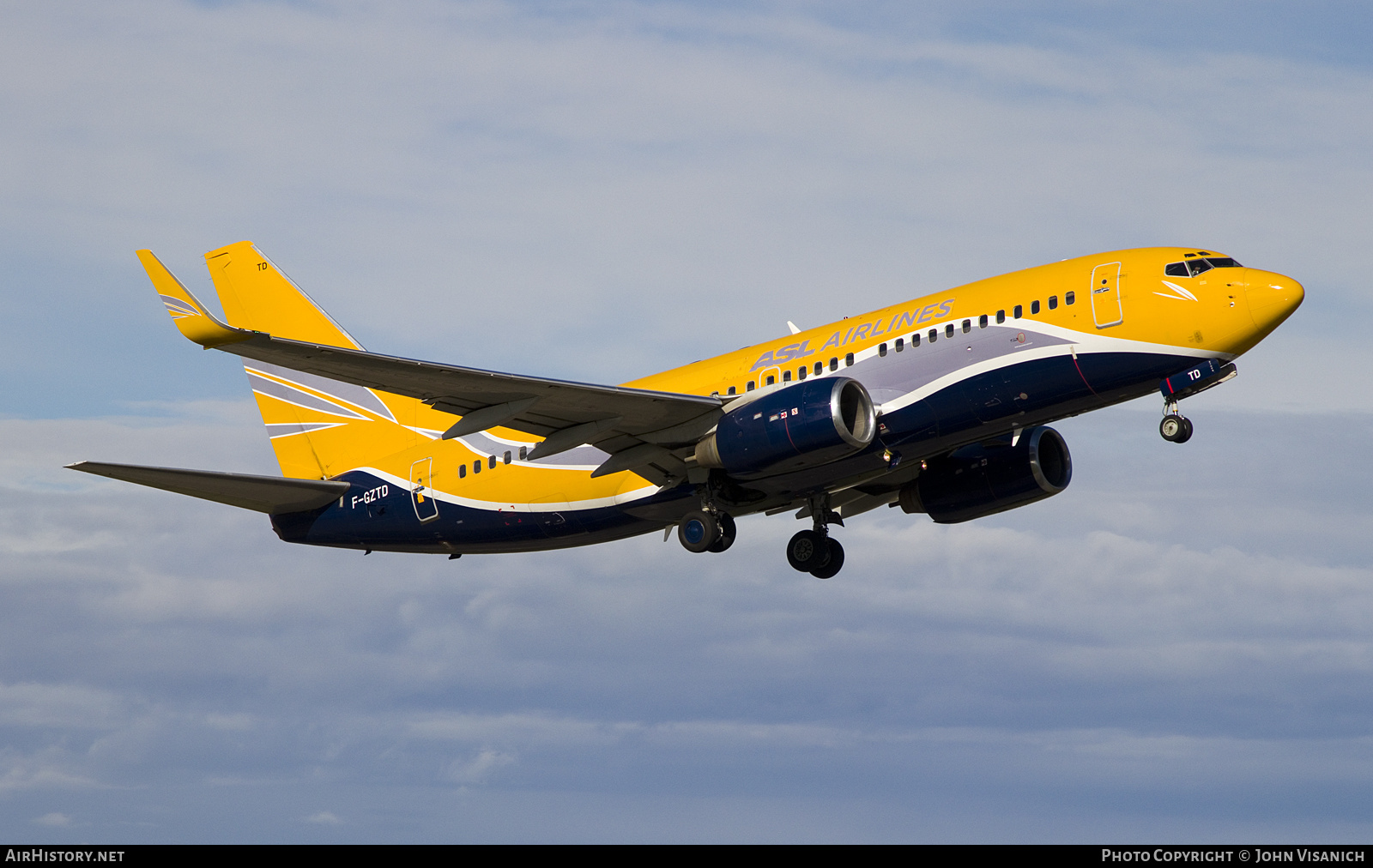 Aircraft Photo of F-GZTD | Boeing 737-73V | ASL Airlines | AirHistory.net #836370