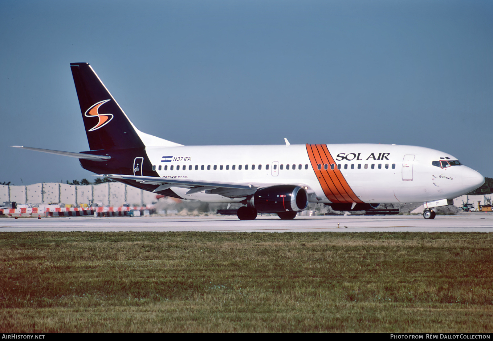Aircraft Photo of N371FA | Boeing 737-33A | Sol Air | AirHistory.net #836378
