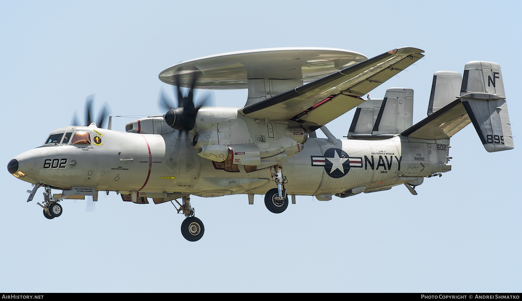 Aircraft Photo of 168992 / 8992 | Northrop Grumman E-2D Hawkeye | USA - Navy | AirHistory.net #836465