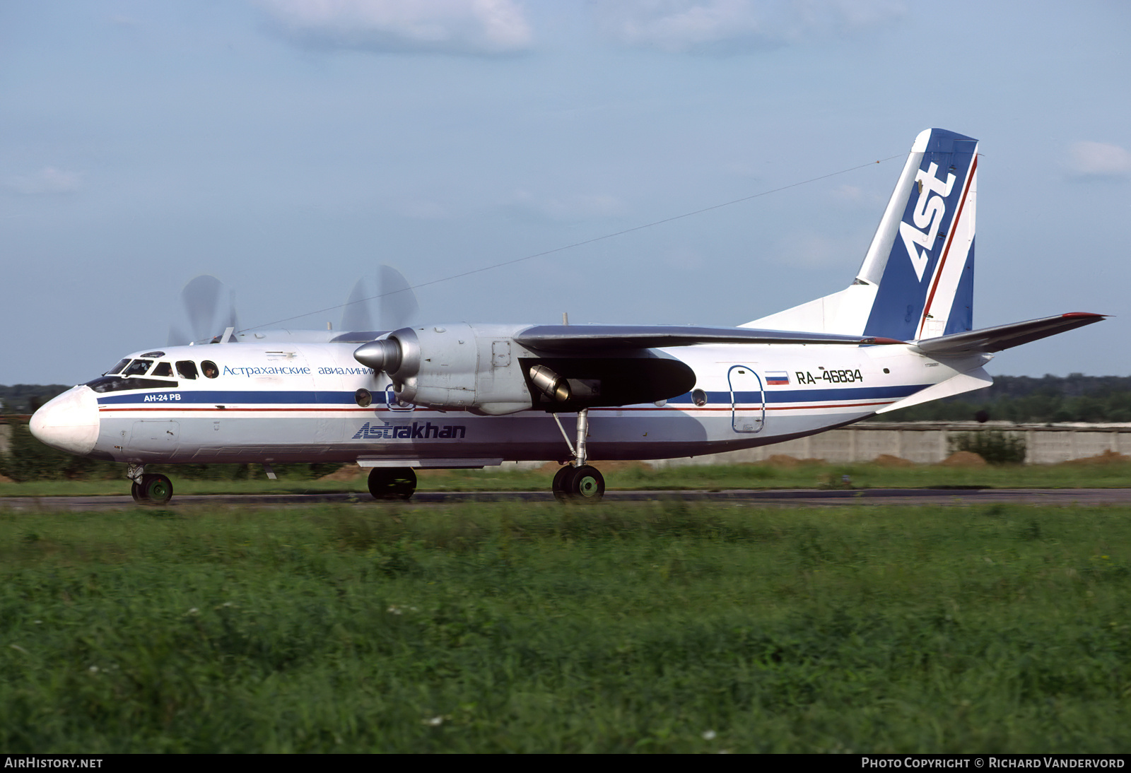 Aircraft Photo of RA-46834 | Antonov An-24RV | Astrakhan Airlines | AirHistory.net #836478