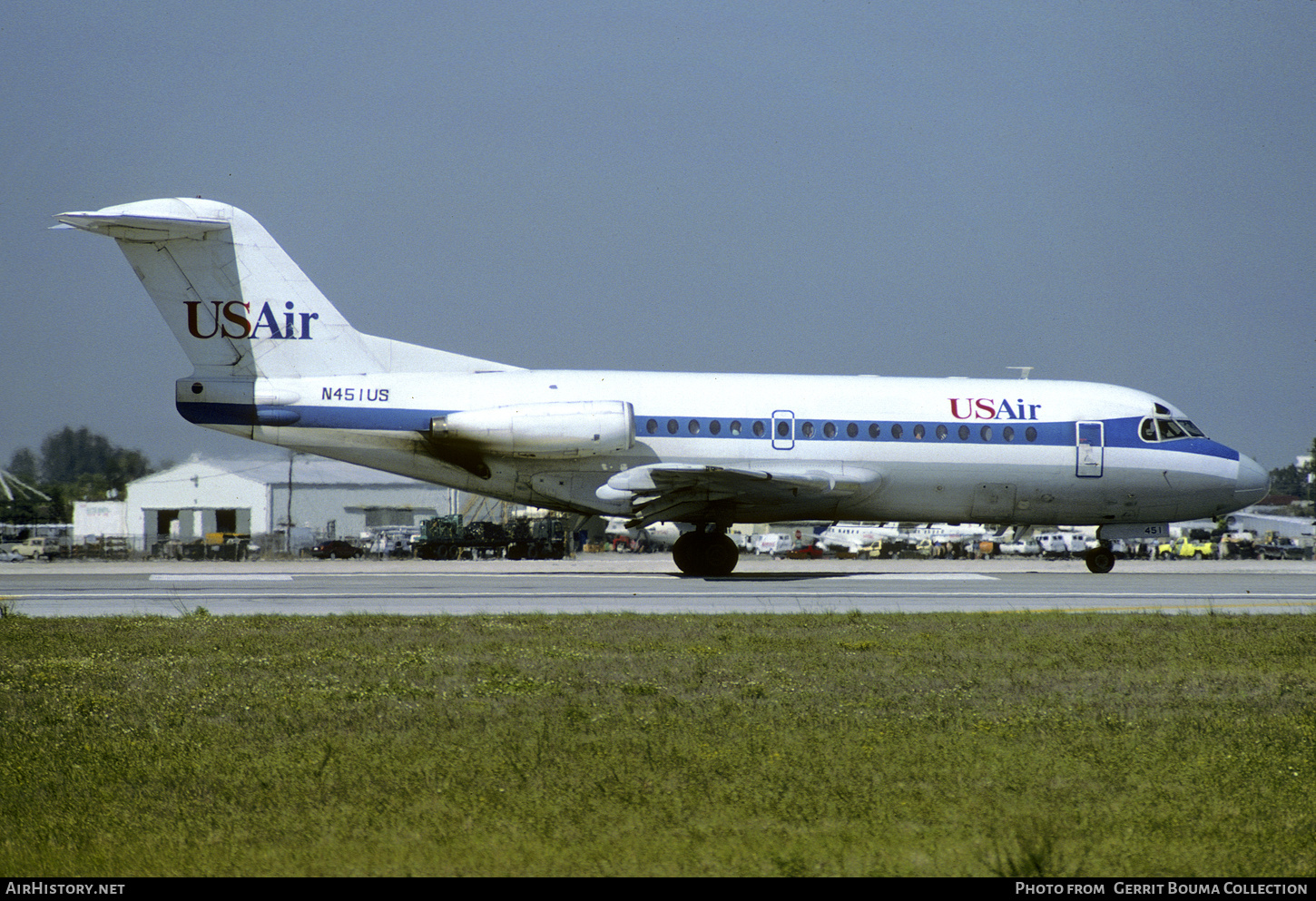 Aircraft Photo of N451US | Fokker F28-1000 Fellowship | USAir | AirHistory.net #836508