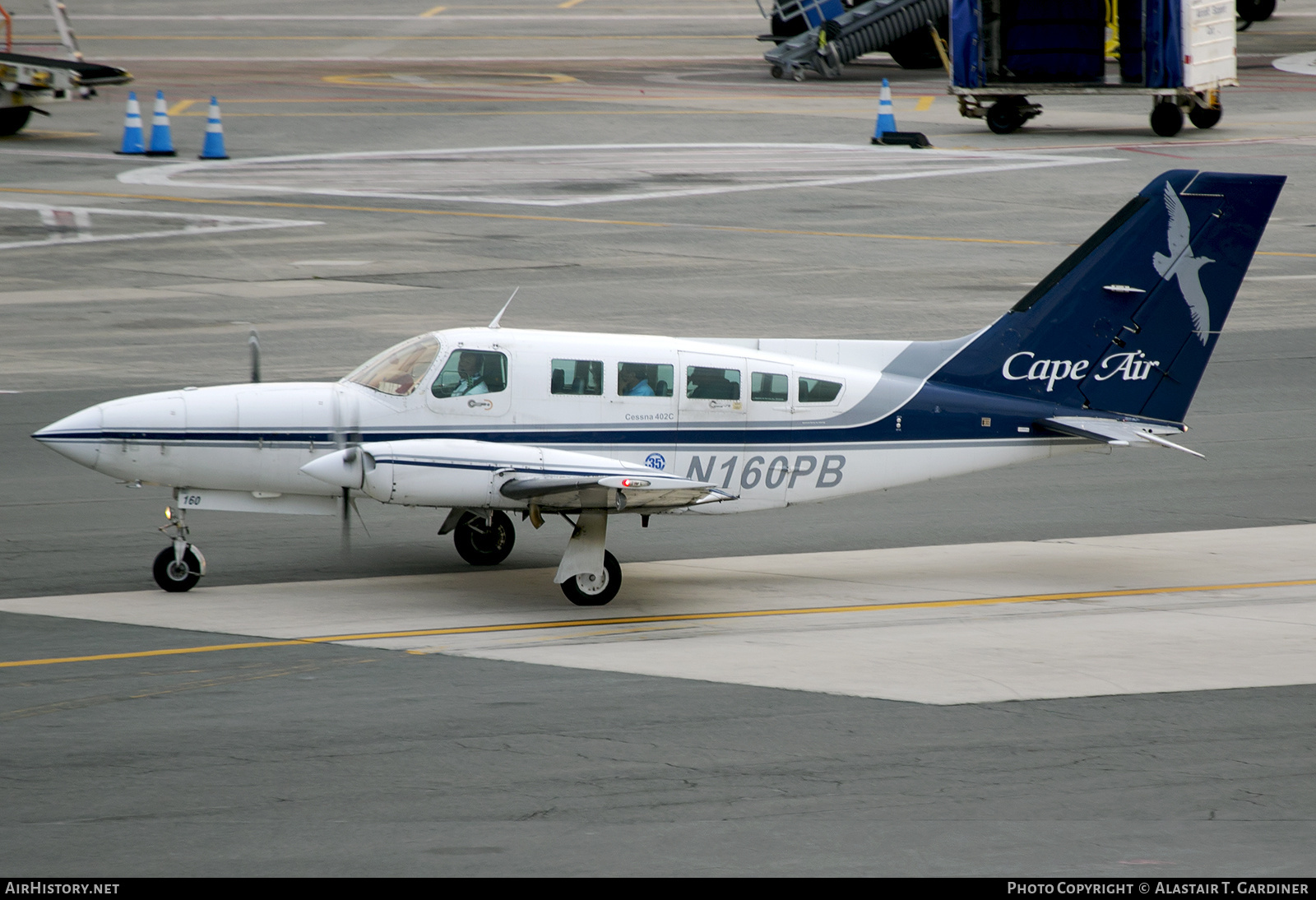 Aircraft Photo of N160PB | Cessna 402C Businessliner | Cape Air | AirHistory.net #836541