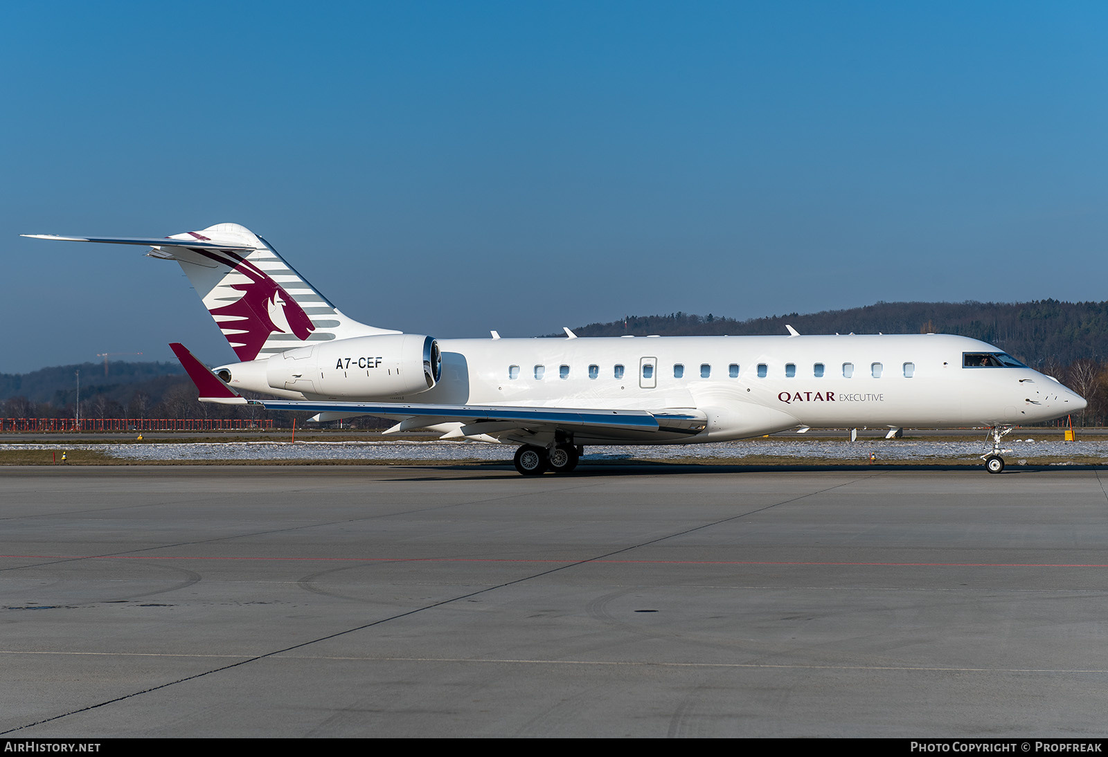 Aircraft Photo of A7-CEF | Bombardier Global Express XRS (BD-700-1A10) | Qatar Executive | AirHistory.net #836579
