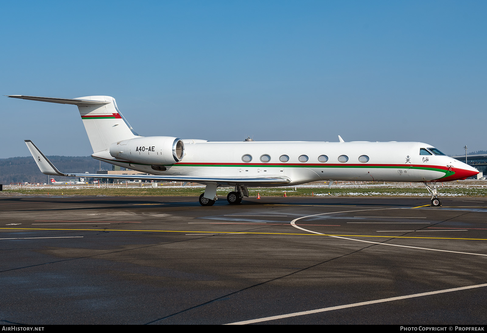 Aircraft Photo of A4O-AE | Gulfstream Aerospace G-V-SP Gulfstream G550 | Oman Government | AirHistory.net #836588